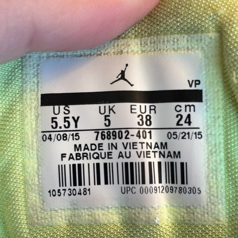 Size 5.5Y Nike Air Jordan‎ New School Insignia Blue (GS) 768902-401